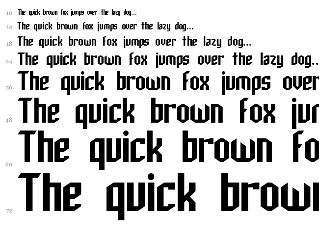 SF Archery Black font waterfall